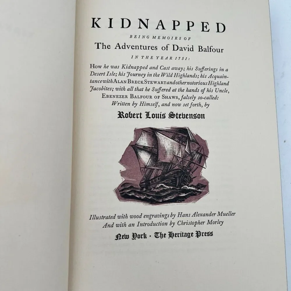Kidnapped The Adventures Of David Balfour 1751 By Robert Louis Stebenson Book
